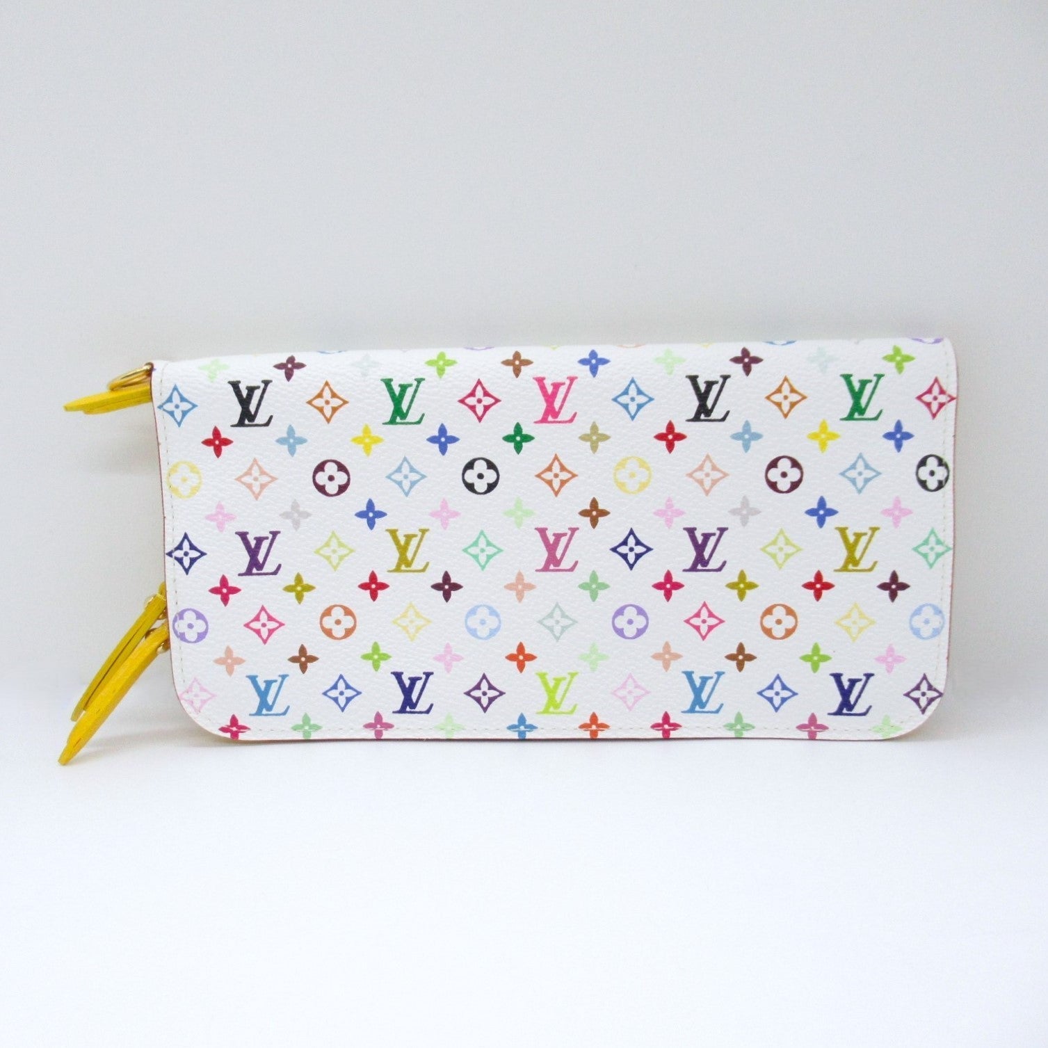 Louis Vuitton Louis Vuitton Portefolio Ansorite Round Long Wallet Round Long Wallet Wallet PVC Coated Canvas Monogram Multicolor  White M93750