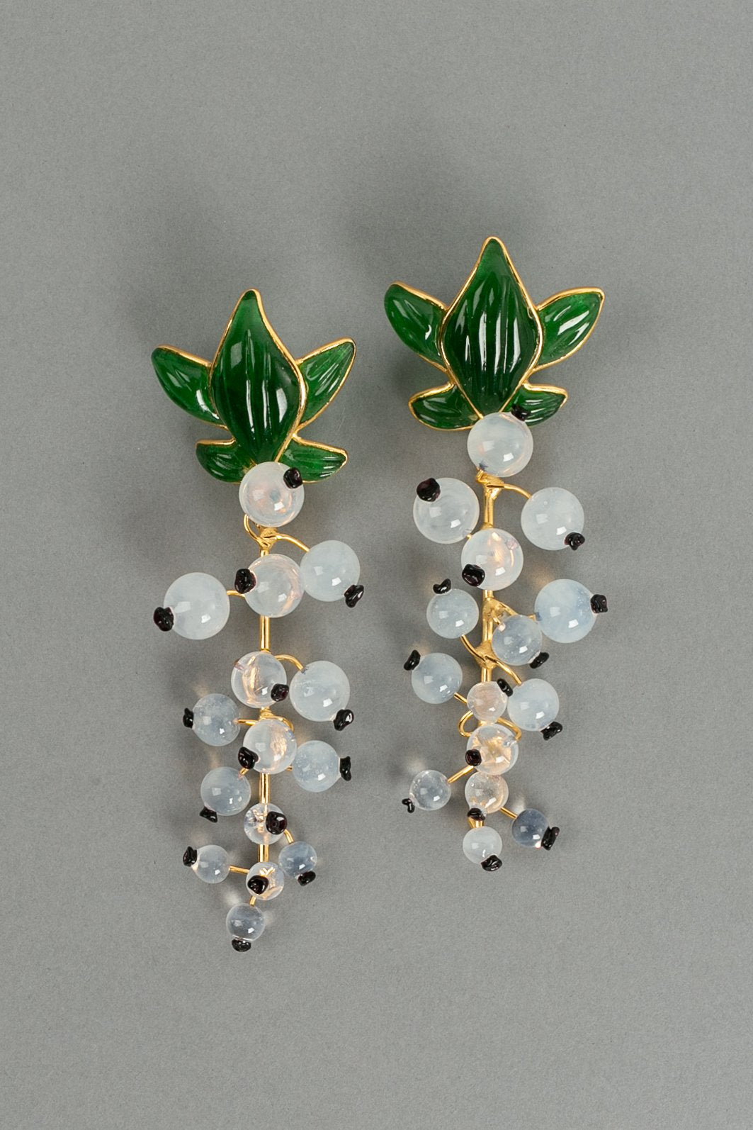 Boucles d'oreilles en pÃƒÆ’Ã‚Â¢te de verre Augustine