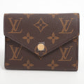 Louis Vuitton Monogram Portefolio Victoria M62472 Brown Compact Wallet