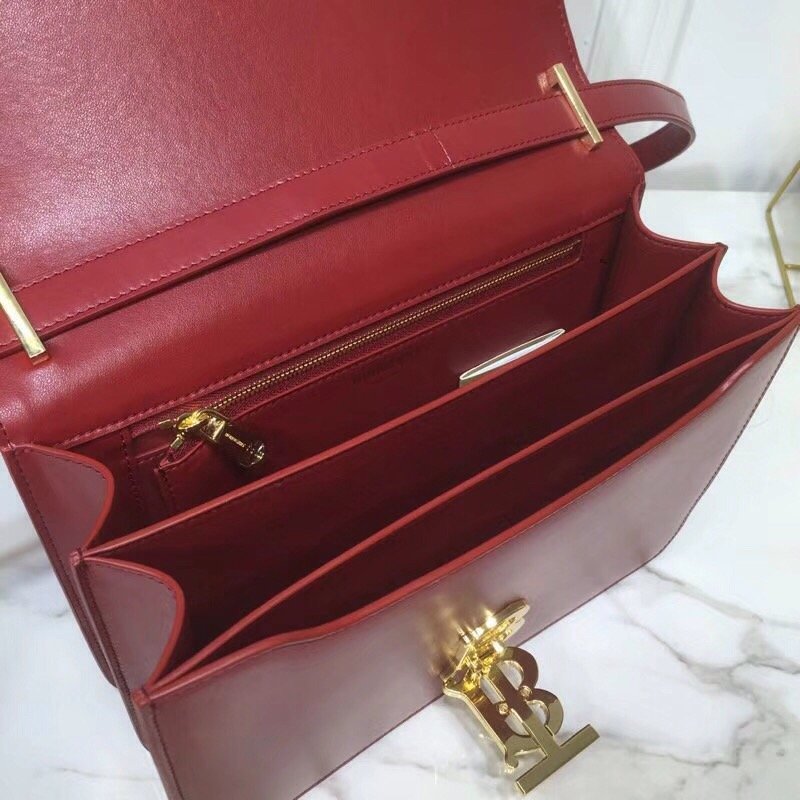GLAMI Small TB Crossbody Bag Monogram Light Red For Women, Bags 8.3in/21cm