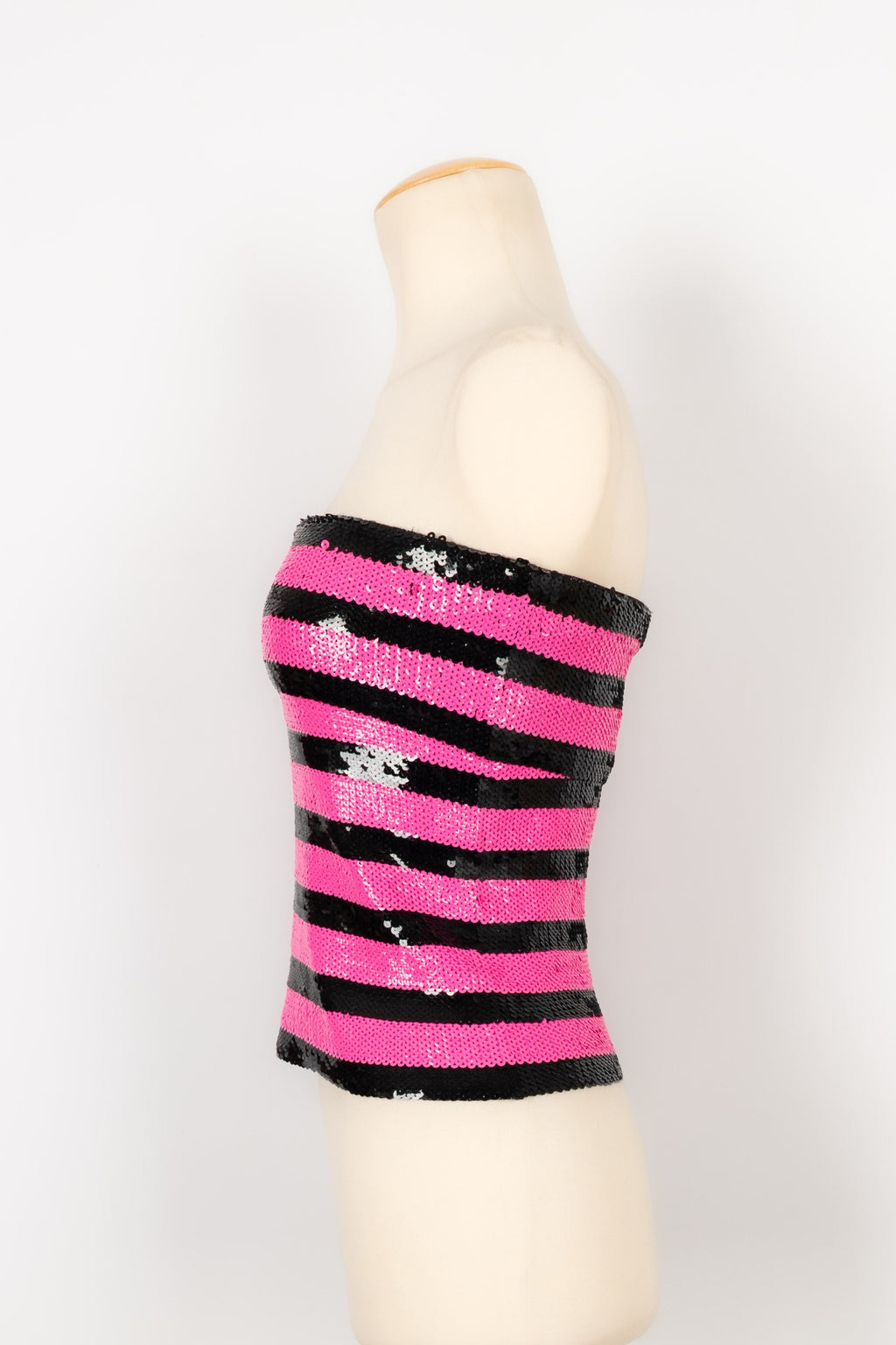 Haut bustier ÃƒÆ’Ã‚Â  paillettes Yves Saint Laurent
