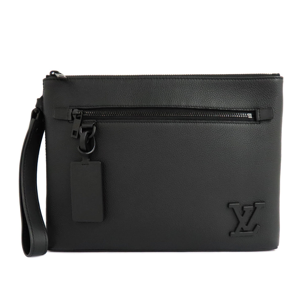 Louis Vuitton Ipad M69837 LV Aerosmith Clutch Bag Black ather Black G  Mens Unisex