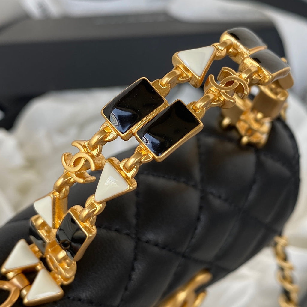 CHL Clutch With Chain Gold Hardware Black For Women, Women’s Handbags, Shoulder Bags 5.7in/14.5cm AP2945