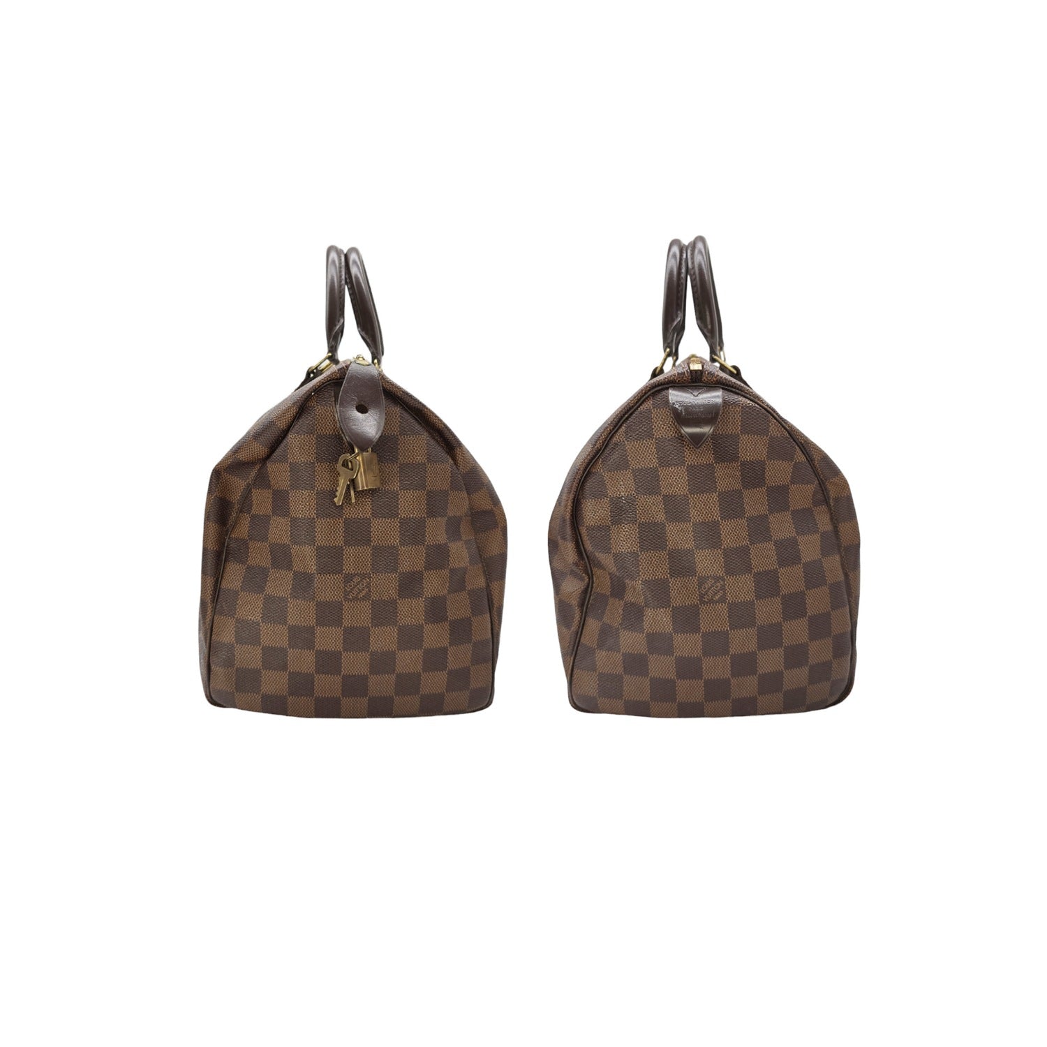 Louis Vuitton Damier Ebene Speedy 35 Satchel