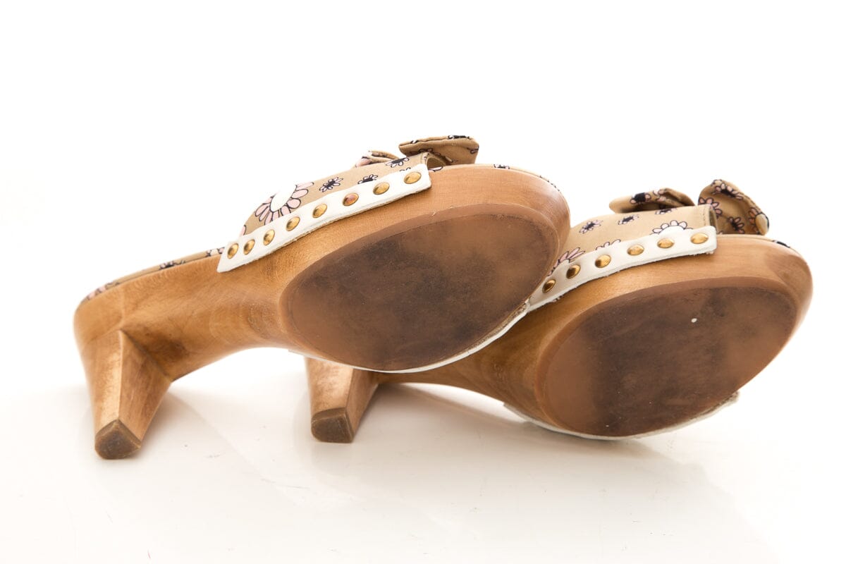 Miu Miu Multicolor Bow Sandals SZ 35.5