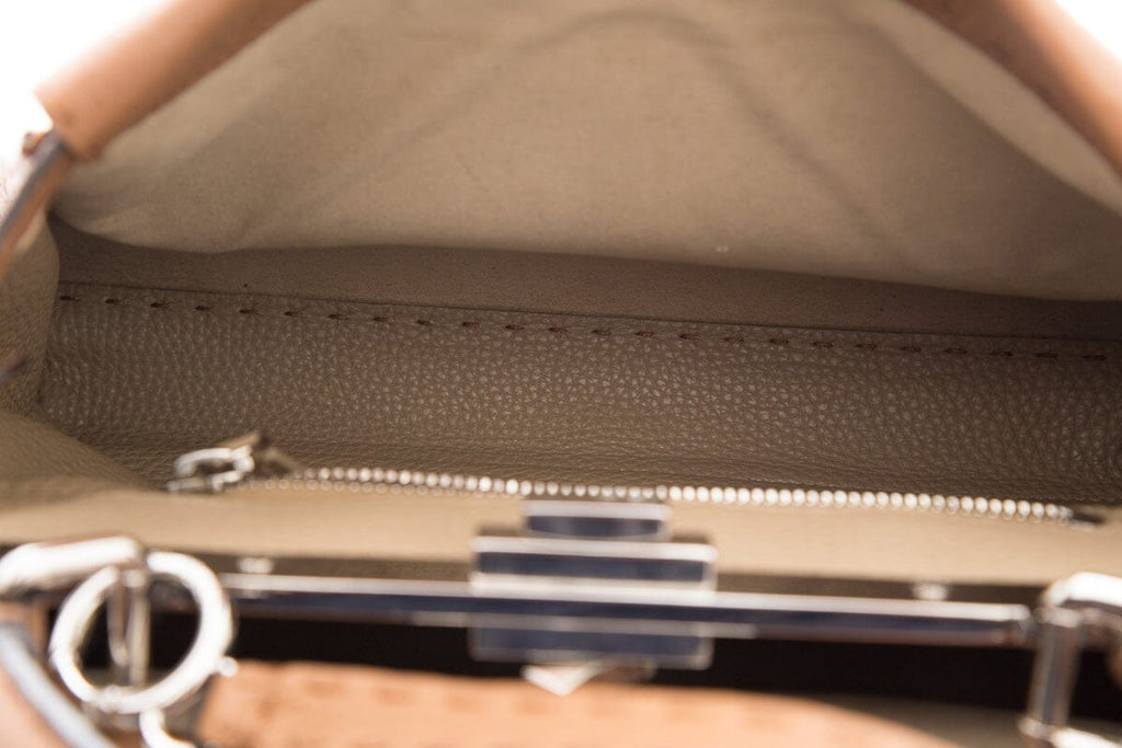 Fendi Brown Leather Medium Peak-A-Boo Handbag