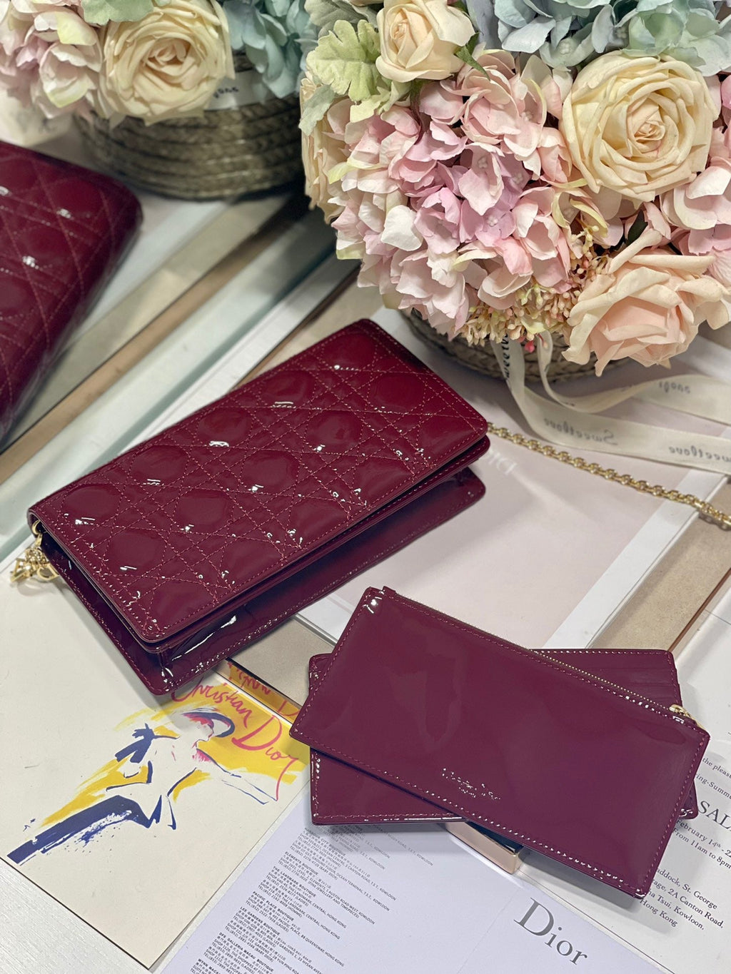 GLAMI Lady Pouch Maroon, For Women, WomenÃ¢â‚¬â„¢s Handbags 8.5in/21.5cm CD