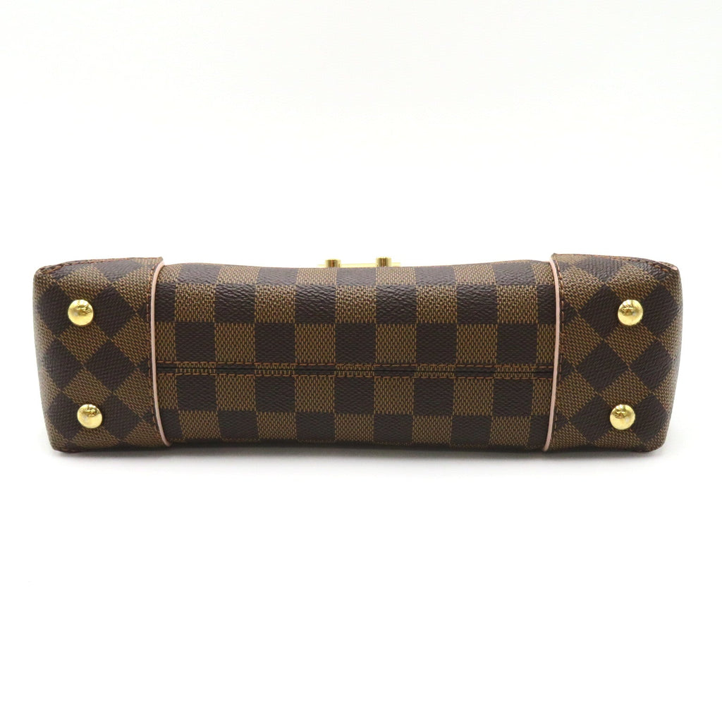 Louis Vuitton Case Clutch Shoulder Bag PVC Coated Canvas Damier  Brown/Pink N41597