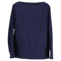 Dior Blazer Style Top in Navy Blue Wool