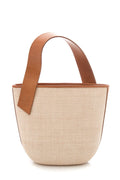 TL-180 Brown & Beige Woven Handbag