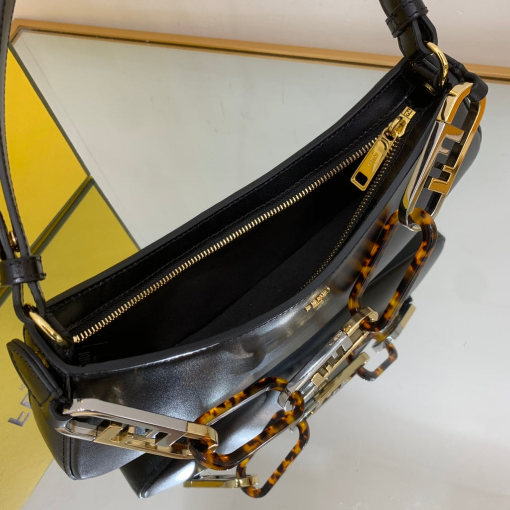 FI OÃ¢â‚¬â„¢Lock Swing Black Bag For Woman 32cm/12in 8BS068AGLAMI0F19KX