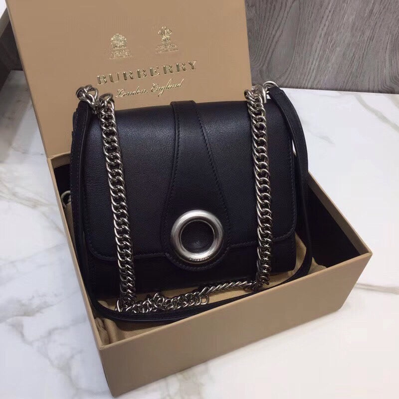 GLAMI Grommet Detail Crossbody Bag Black For Women, Bags 7.1in/20cm