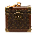 Louis Vuitton Monogram Boat Flakon Handbag  Case Cosmetic Box M21828 Brown PVC Leather  Louis Vuitton
