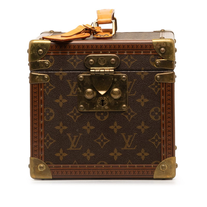 Louis Vuitton Monogram Boat Flakon Handbag  Case Cosmetic Box M21828 Brown PVC Leather  Louis Vuitton