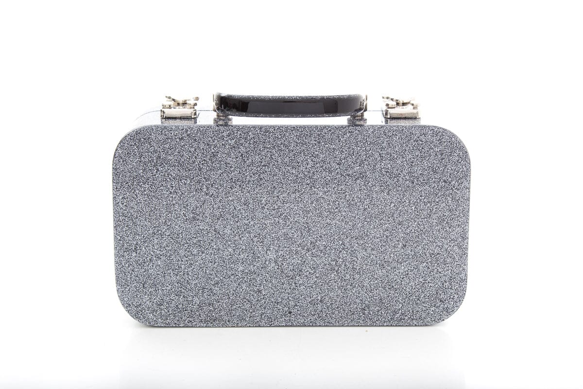 Urania Gazelli Silver Glitter Travel Case