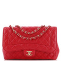 CHANEL Mademoiselle Chic Flap Bag Quilted Lambskin Jumbo