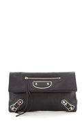 Balenciaga Black Edge Envelope Leather Cross-Body