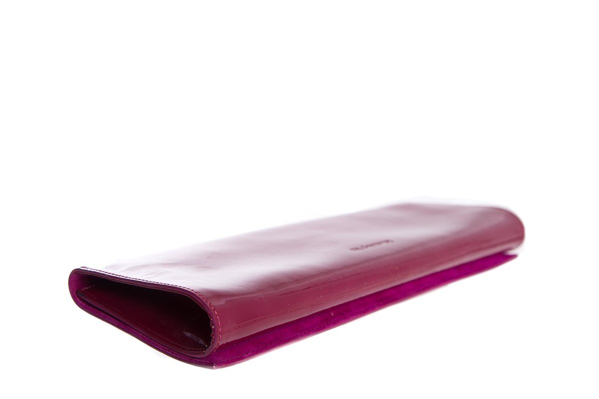 Jil Sander Magenta Patent Leather Clutch