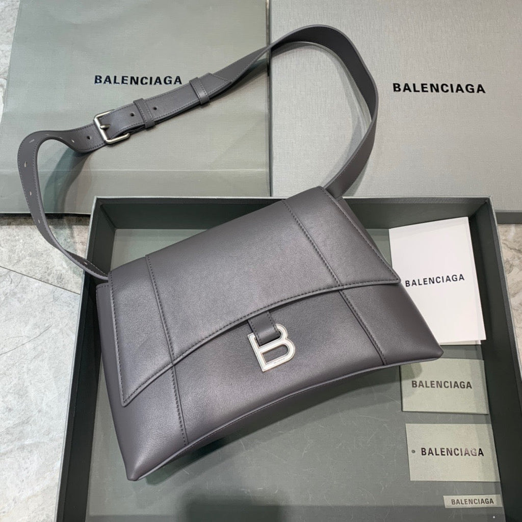 Balen Downtown Small Shoulder Bag In Gray, For Women,  Bags 11.8in/30cm 67135329S1Y1604