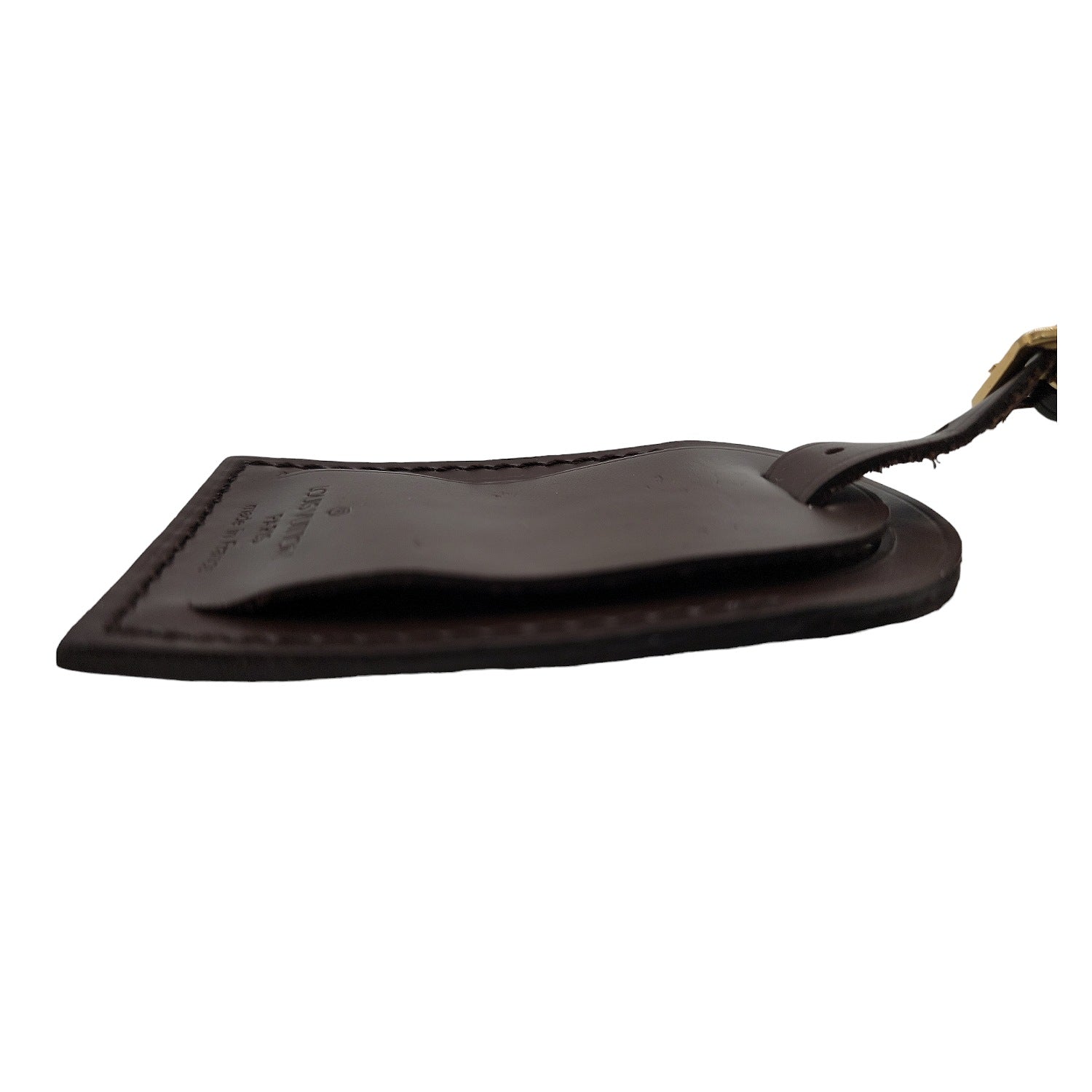 Louis Vuitton Damier Ebene Leather Luggage Tag