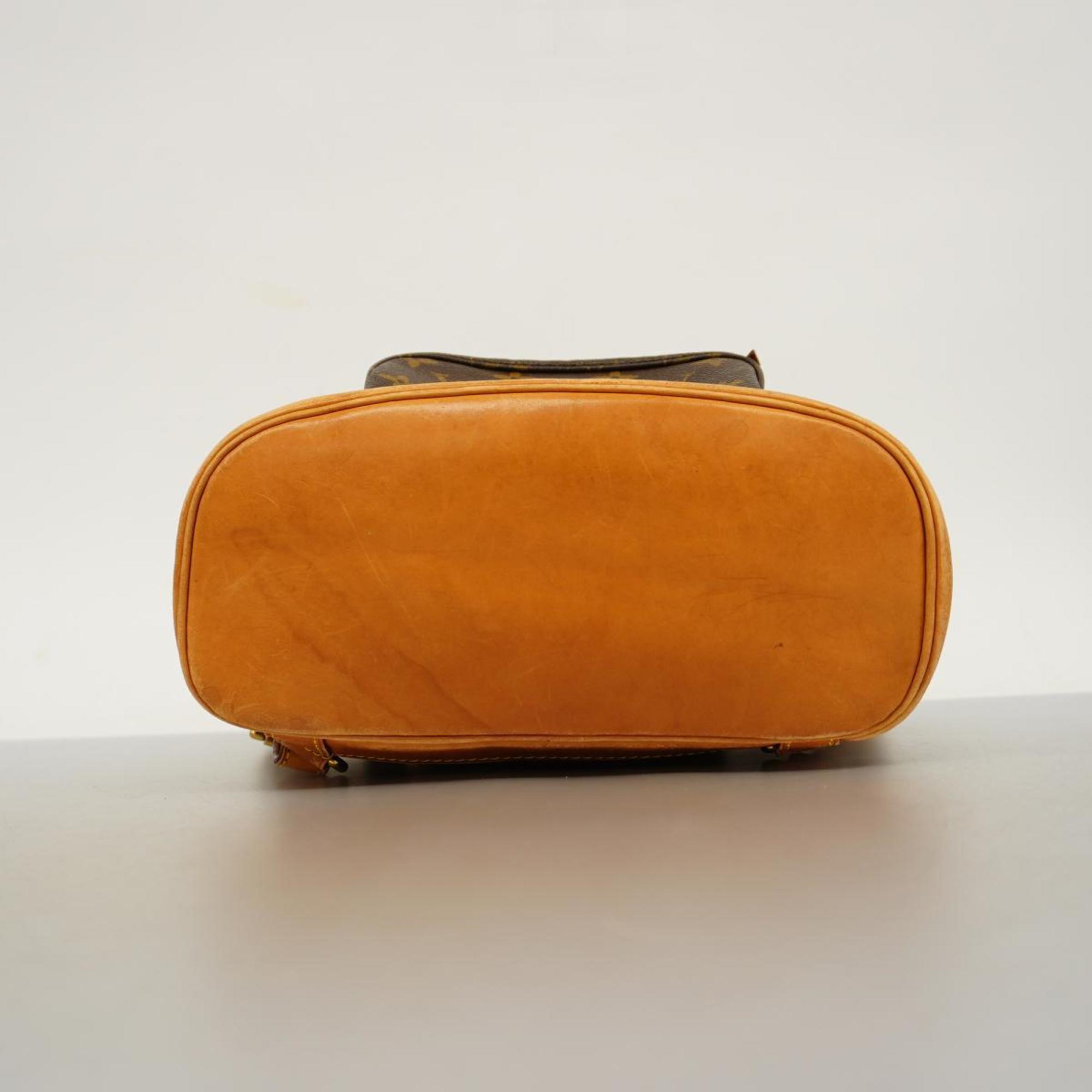 Louis Vuitton Montsouris Mm  Canvas Backpack Bag ()