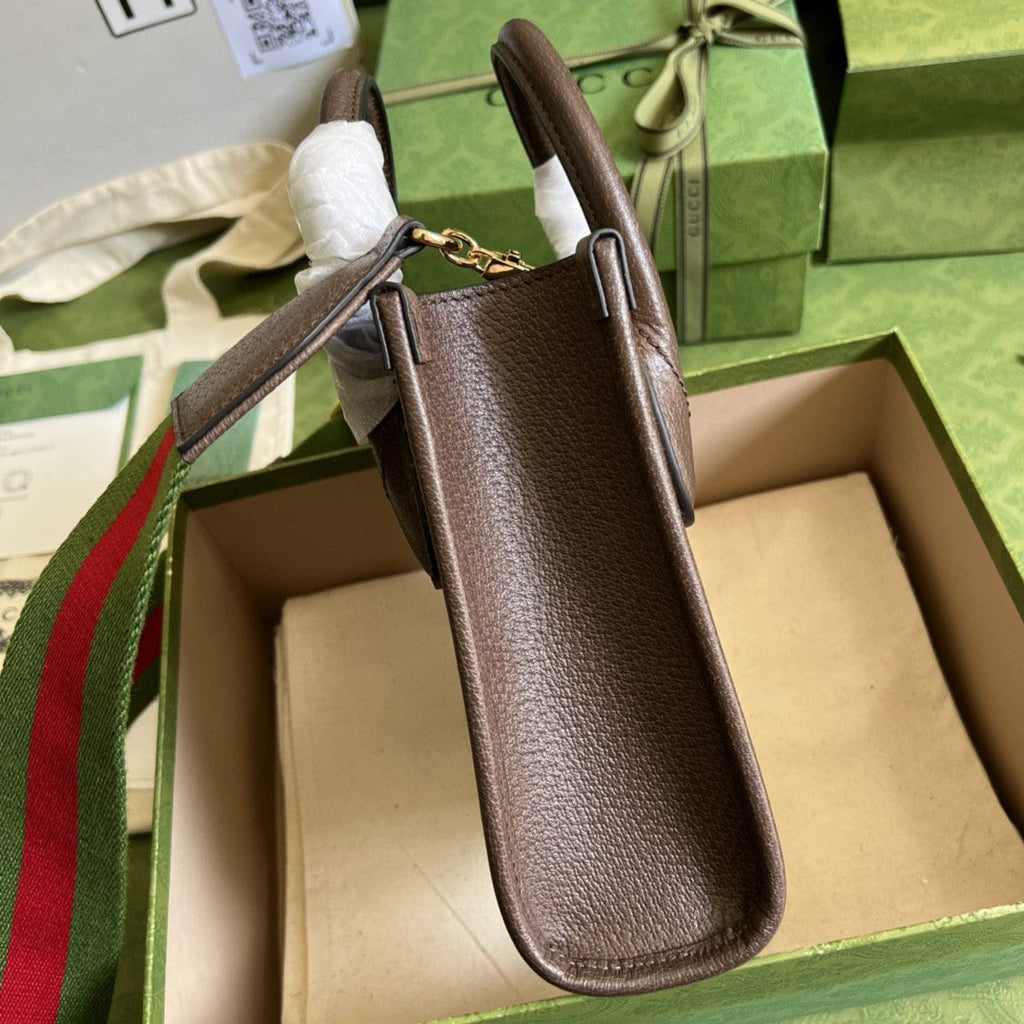Glami Jumbo Glami Mini Tote Bag Camel And Ebony Jumbo Canvas For Women  8in/20cm 699406 UKMGLAMI 2570
