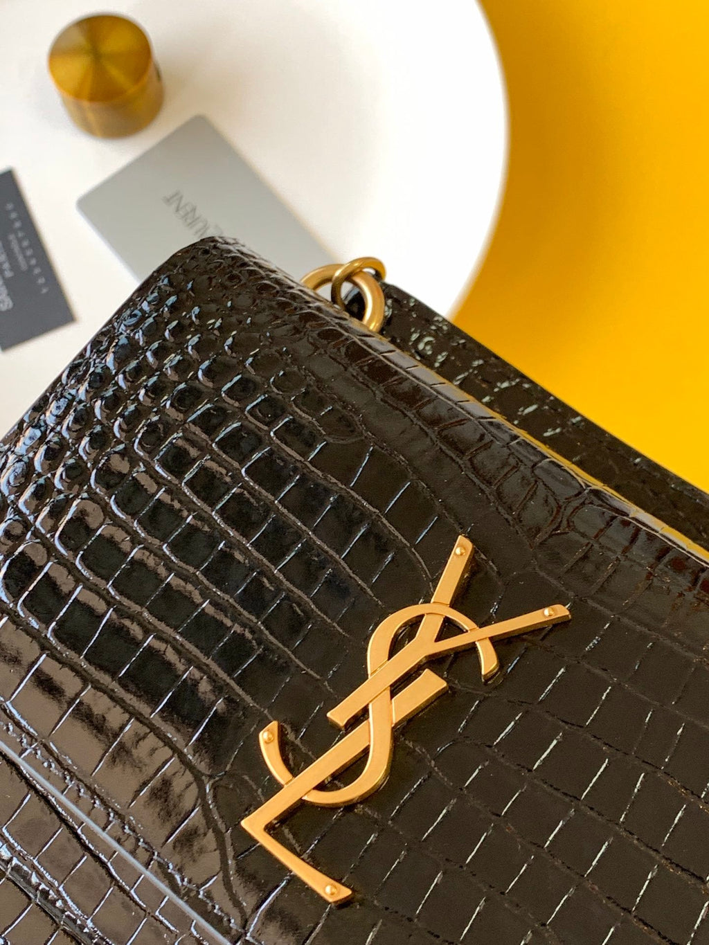 GLAMI Sunset Chain Bag With Gold Hardware For Women 7.4in/19cm YSL 533026DND1J1000