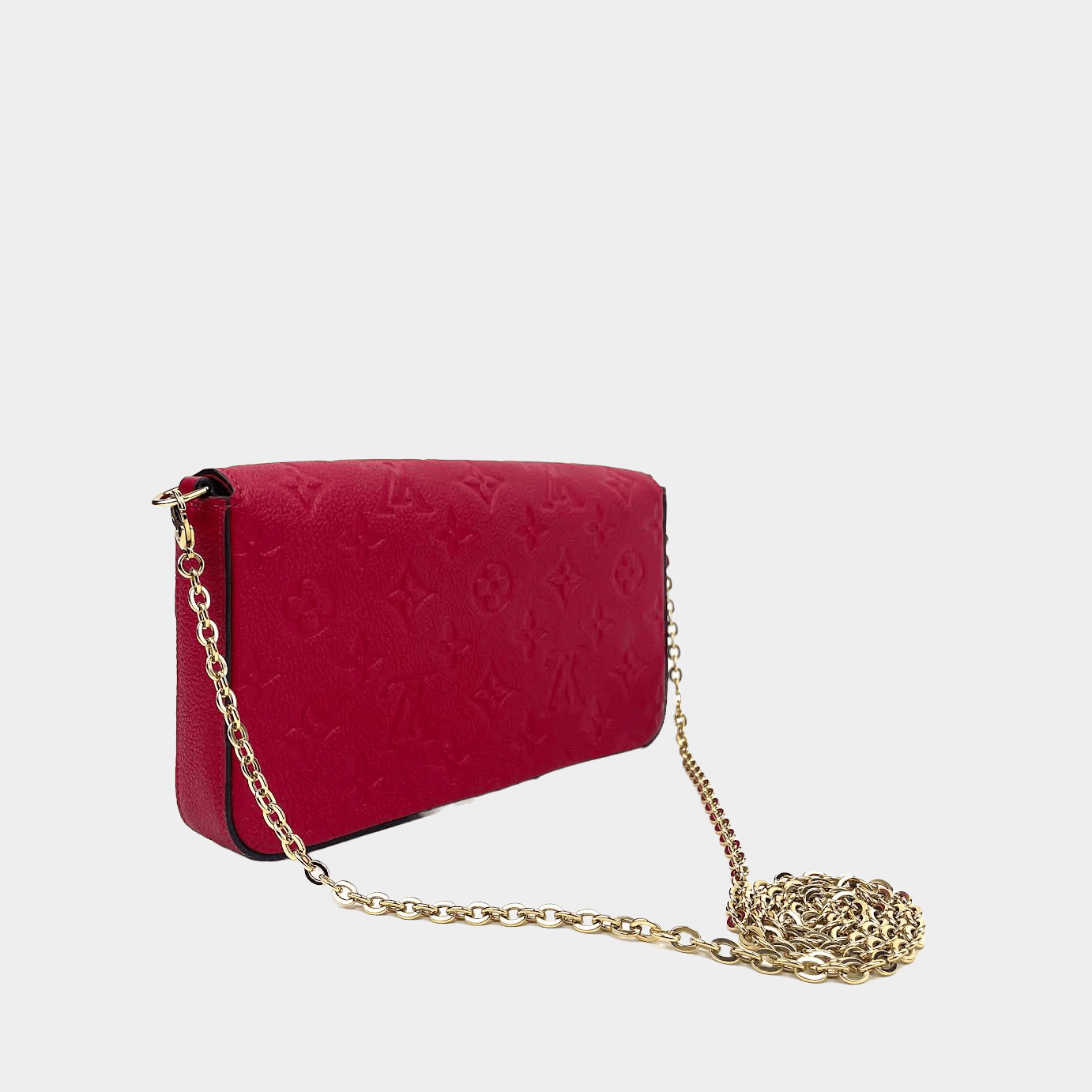 LOUIS VUITTON Monogram Empreinte Pochette FÃƒÆ’Ã‚Â©licie -Red