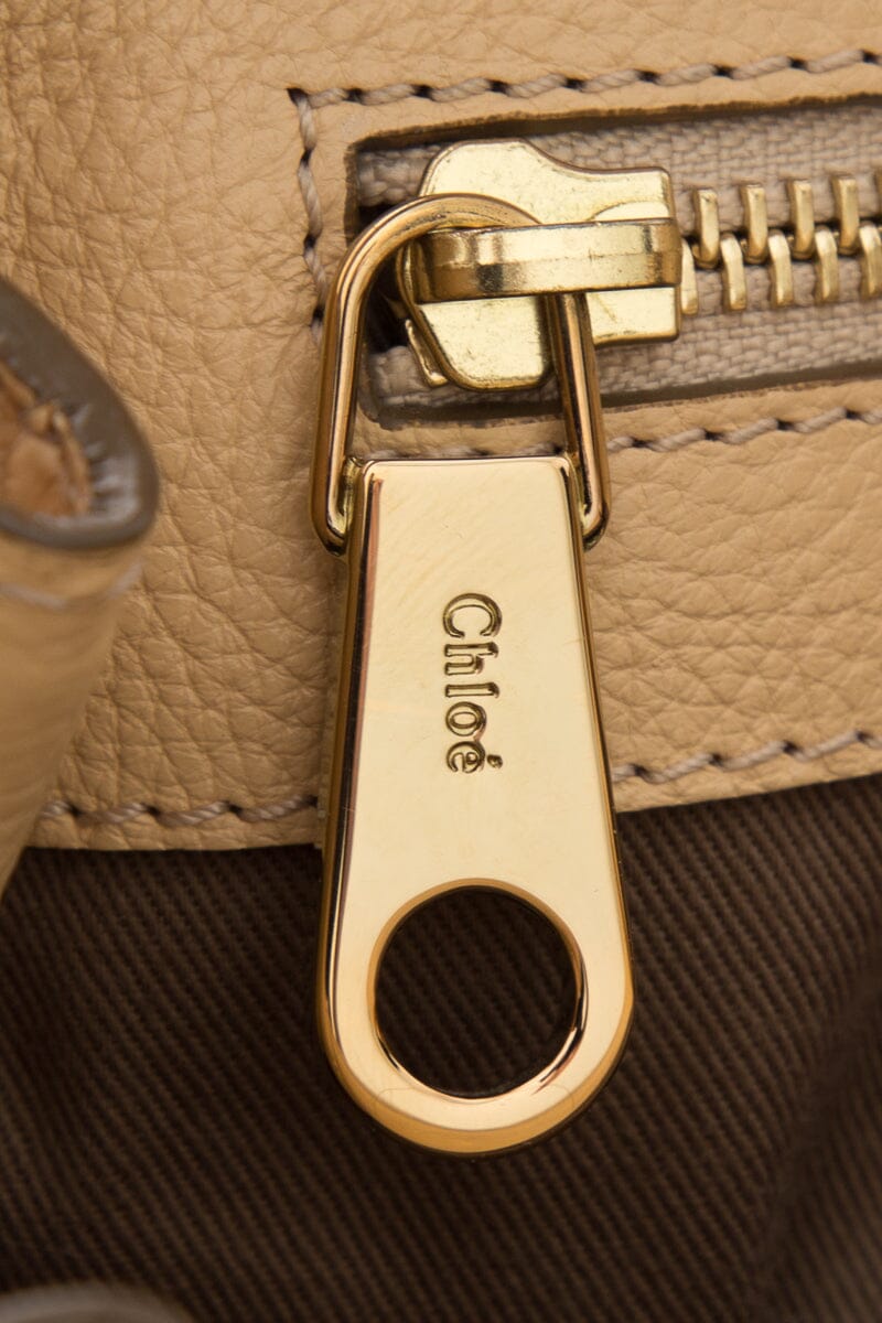 Chloe Beige Python Elsie Handbag