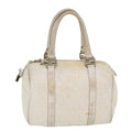 FENDI Zucchino Canvas Hand Bag Silver 40060
