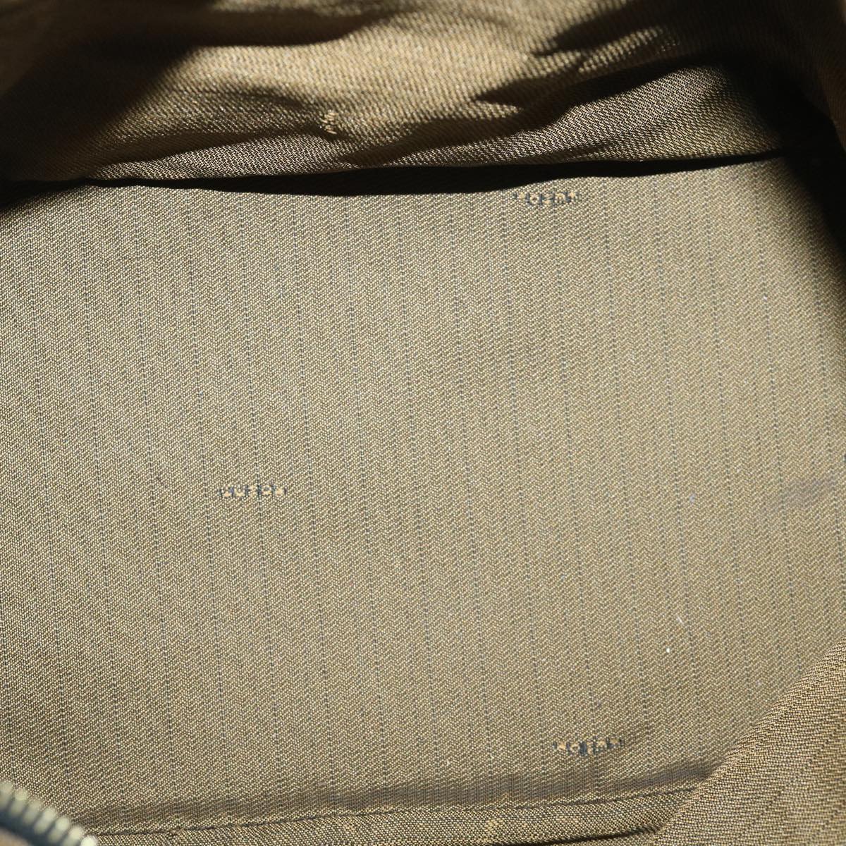 FENDI Zucca Canvas Hand Bag Nylon Brown Black 40062