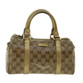 GUCCI GG Crystal Boston Bag Gold 193604 40076