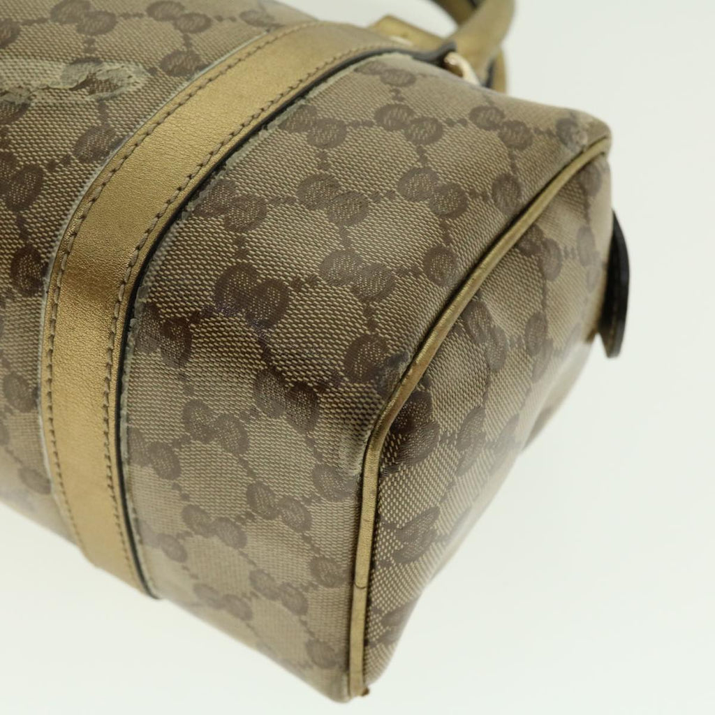 GUCCI GG Crystal Boston Bag Gold 193604 40076