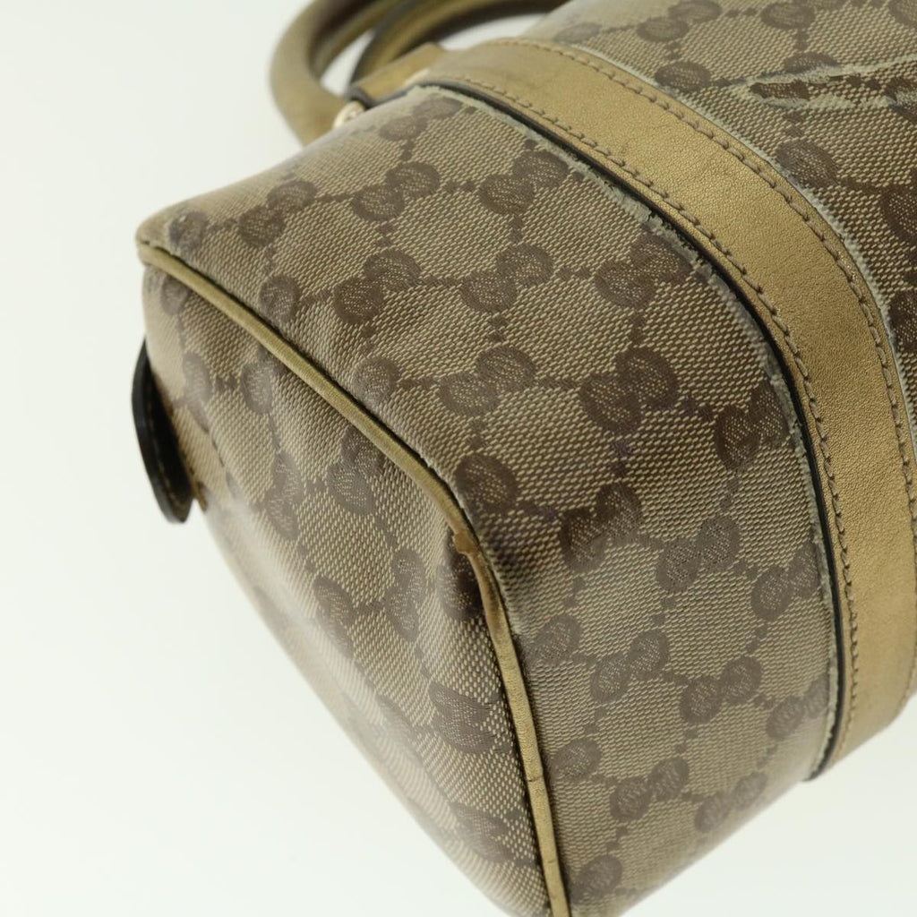 GUCCI GG Crystal Boston Bag Gold 193604 40076