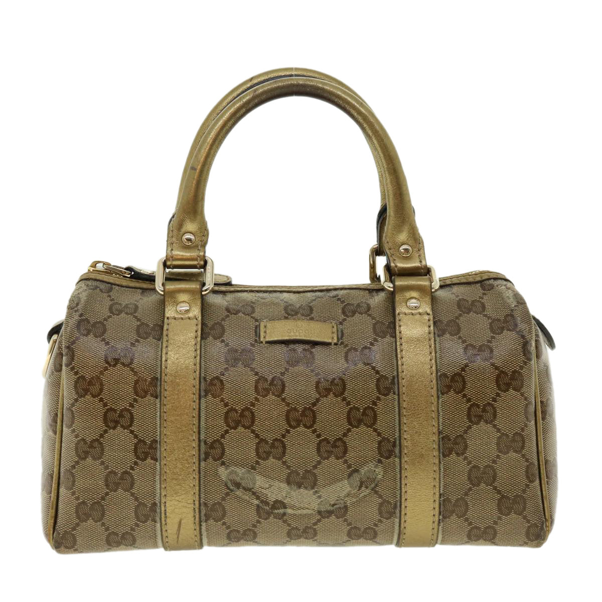 GUCCI GG Crystal Boston Bag Gold 193604 40076