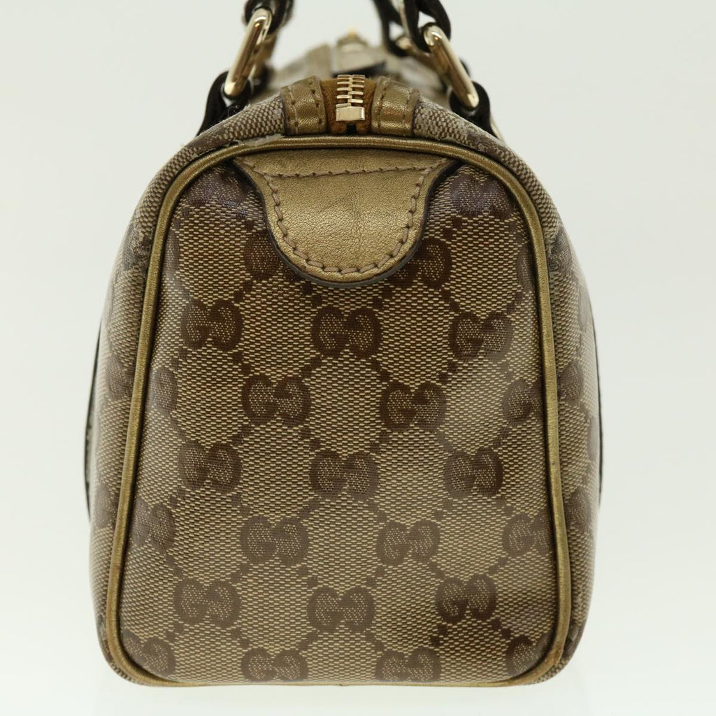 GUCCI GG Crystal Boston Bag Gold 193604 40076