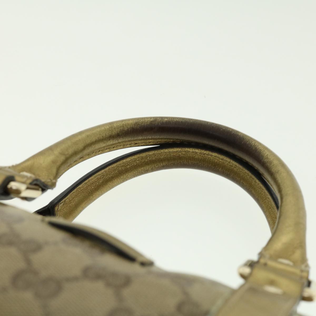 GUCCI GG Crystal Boston Bag Gold 193604 40076