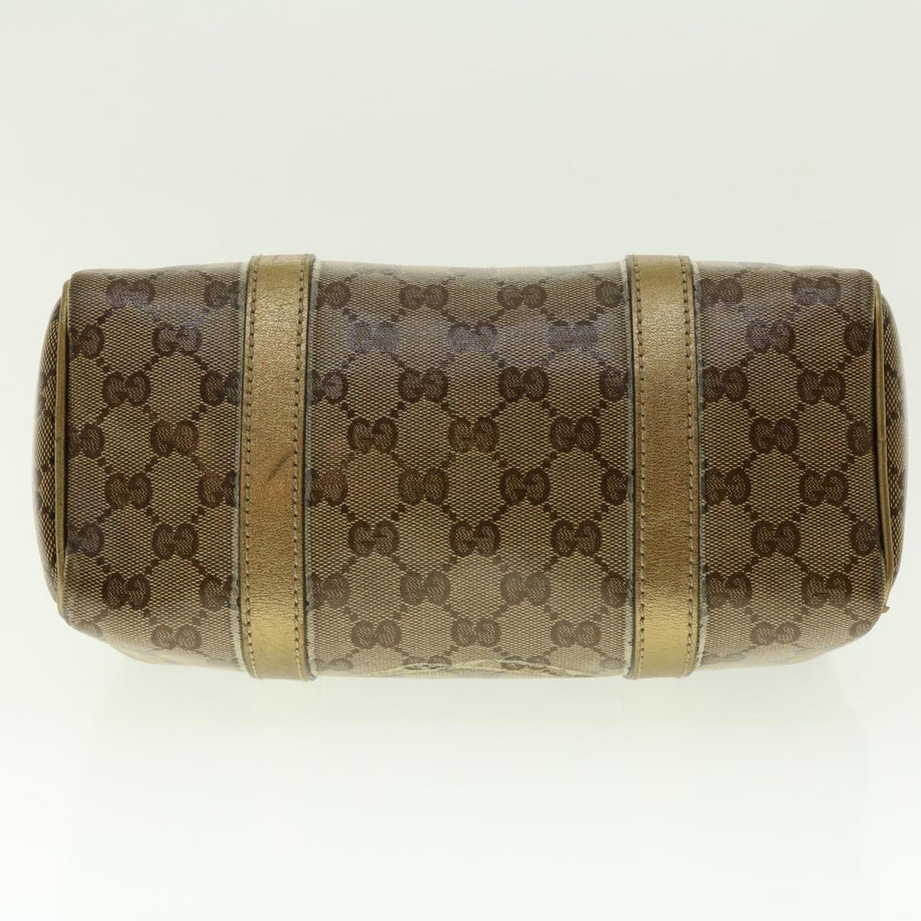GUCCI GG Crystal Boston Bag Gold 193604 40076