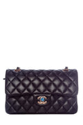 Chanel Black Lambskin Small Classic Flap RGHW  Handbag