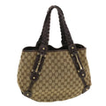 GUCCI GG Canvas Shoulder Bag Beige 162900 40110