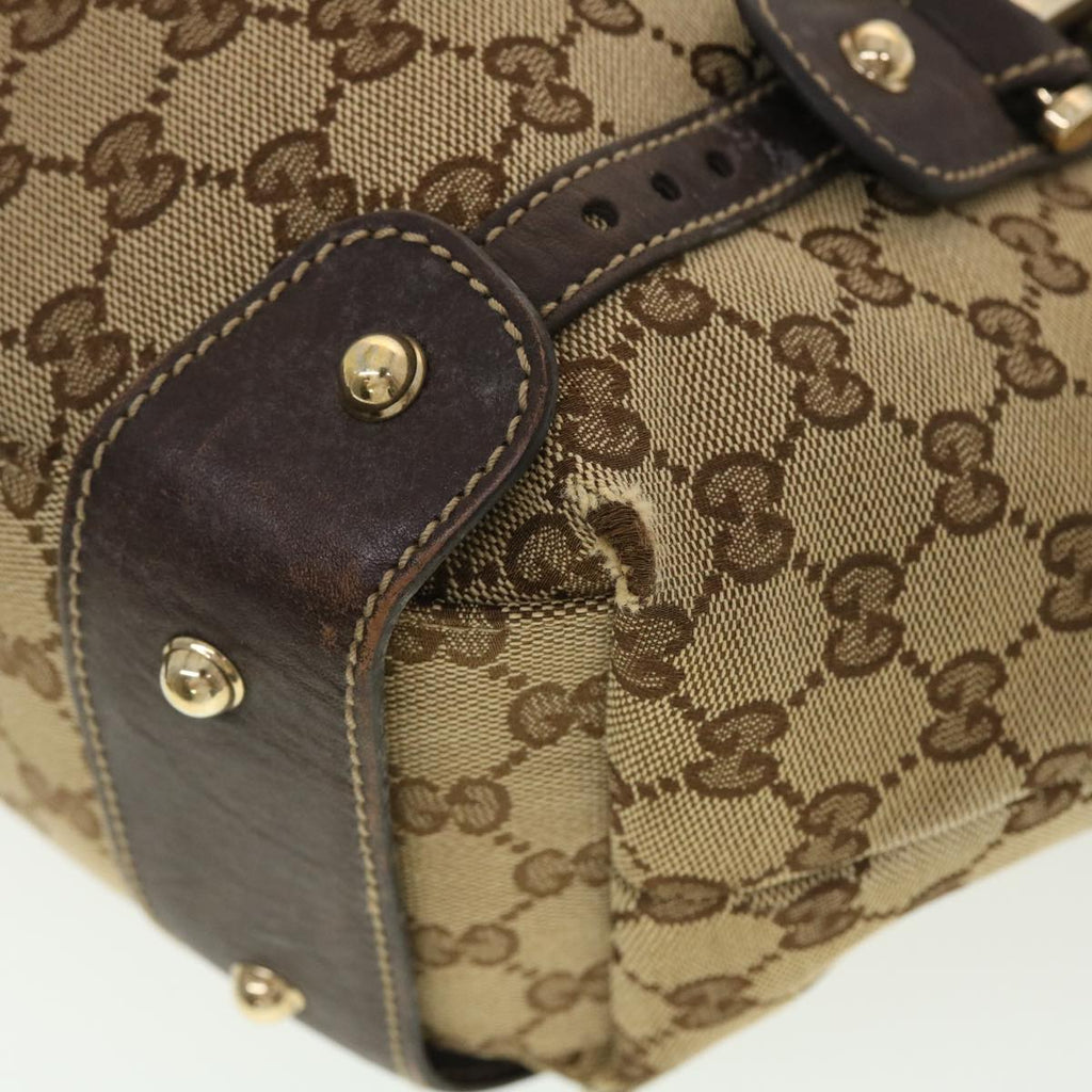 GUCCI GG Canvas Shoulder Bag Beige 162900 40110