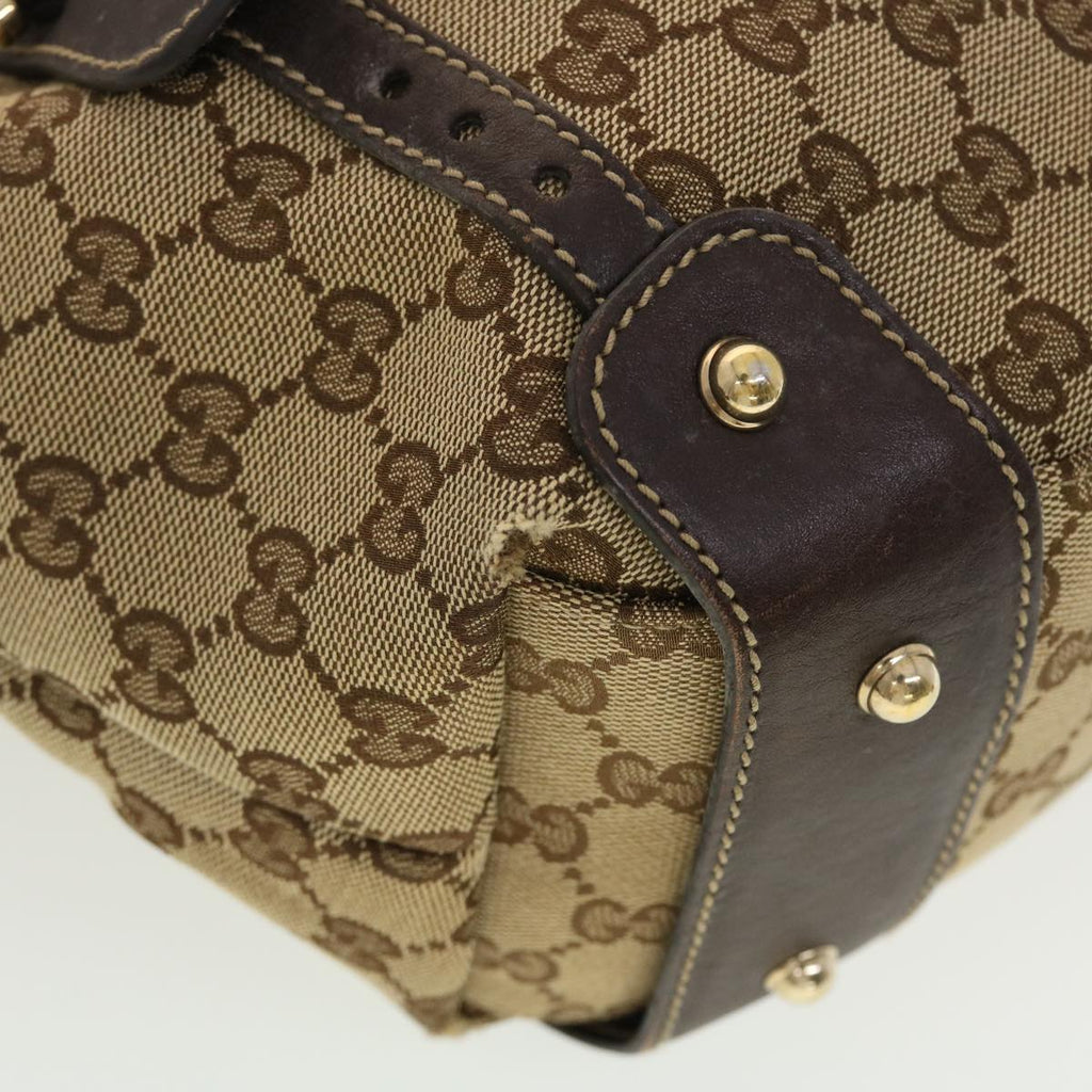 GUCCI GG Canvas Shoulder Bag Beige 162900 40110