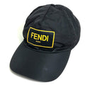 FENDI cap FXQ768 Nylon, Cotton black logo unisex(Unisex) Used