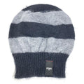 FENDI Knit hat FXQ107 Silk, Mohair black beanie hat knit hat knit cap border
