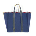 FENDI Tote Bag 7VA390 wool Navy Shoulder Tote mens Used