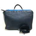 FENDI Business bag 7VA388 leather Navy x blue Celeria Peekaboo mens Used