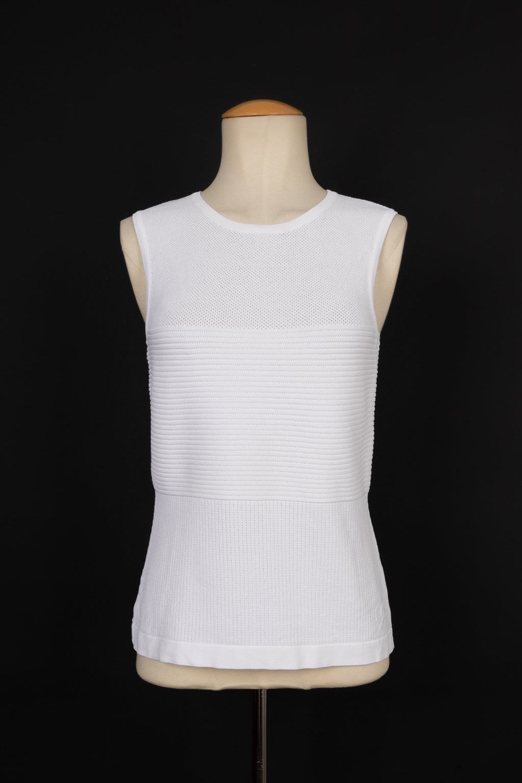 Haut en coton blanc Chanel