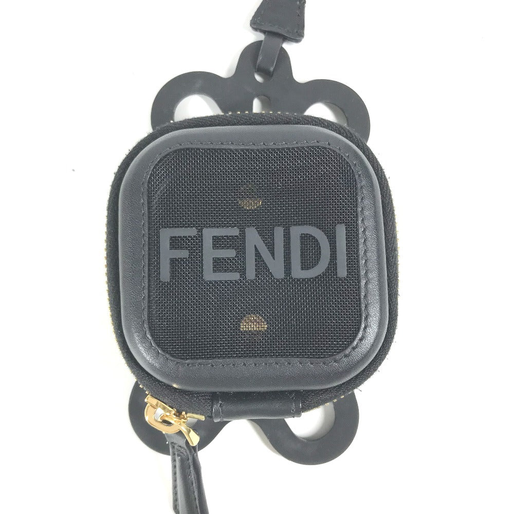 FENDI strap Rubber, Leather black Mesh strap included logo smartphone pouch case mens Used