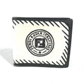 FENDI Folded wallet 7M0169 leather white Compact wallet Joshua Vides Collaboration mens Used