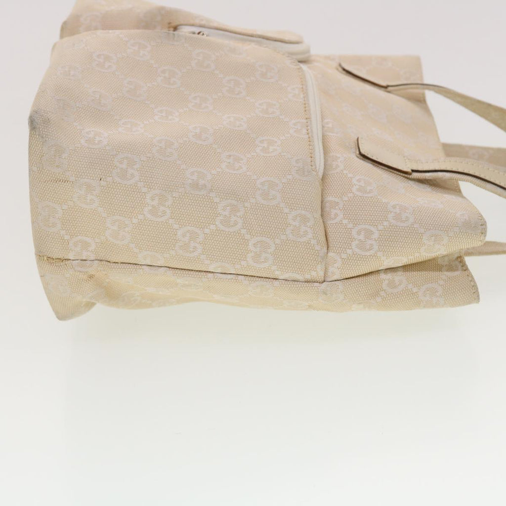 GUCCI GG Canvas Hand Bag Beige 40282